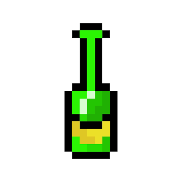 Premium Vector | Pixel potion icon. magic potion in pixel style. vector ...