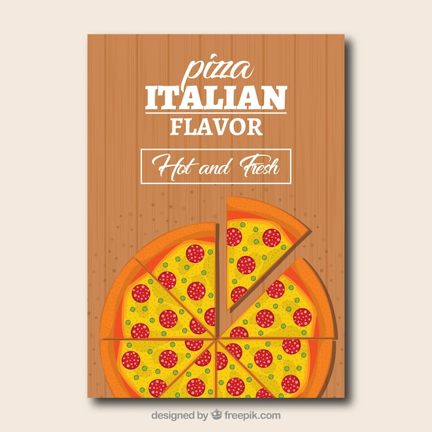 Pizza and cheese brochure