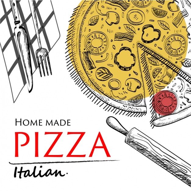 Pizza background design