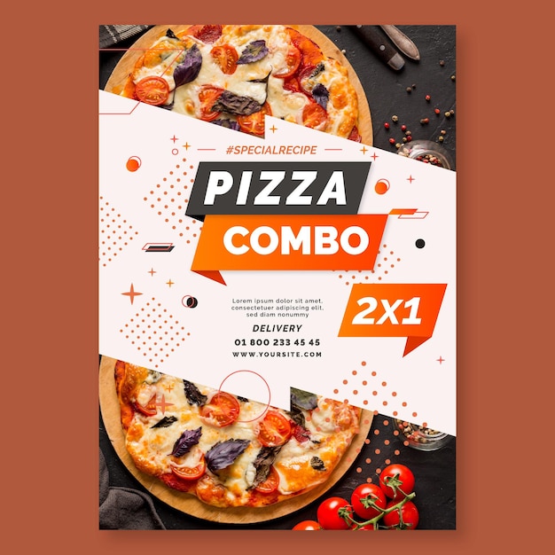 Free Vector Pizza Flyer Template