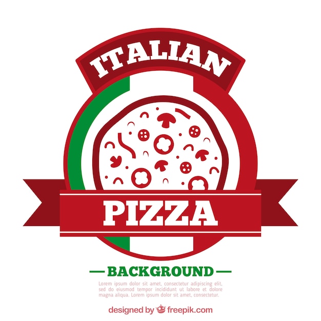 Pizza logo background