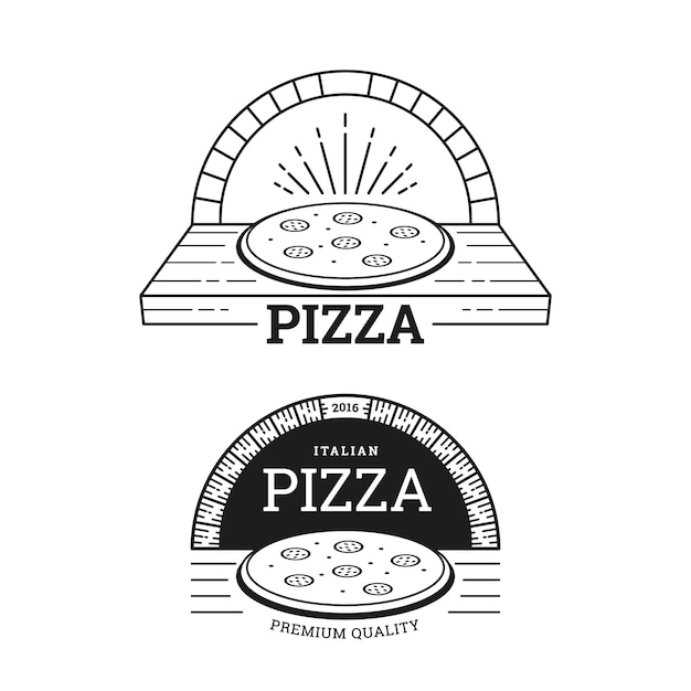 Download Free Pizza Logo Design Premium Vector Use our free logo maker to create a logo and build your brand. Put your logo on business cards, promotional products, or your website for brand visibility.