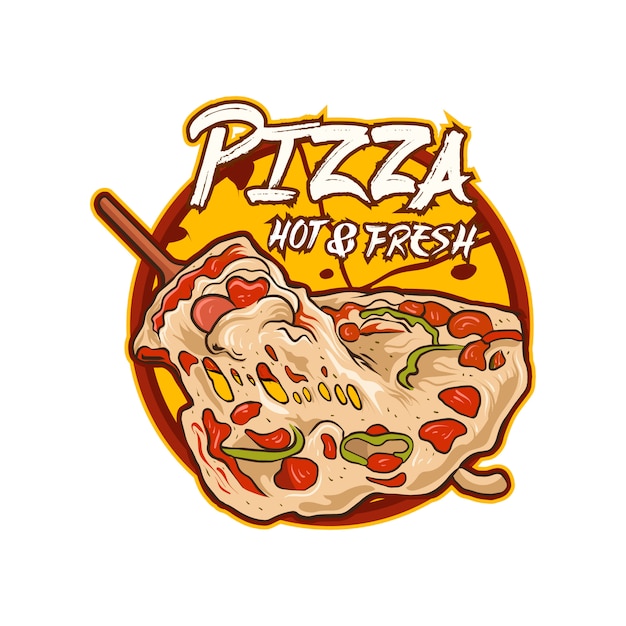 Download Free Pizza Logo Illustration Vector Isolated Premium Vector Use our free logo maker to create a logo and build your brand. Put your logo on business cards, promotional products, or your website for brand visibility.