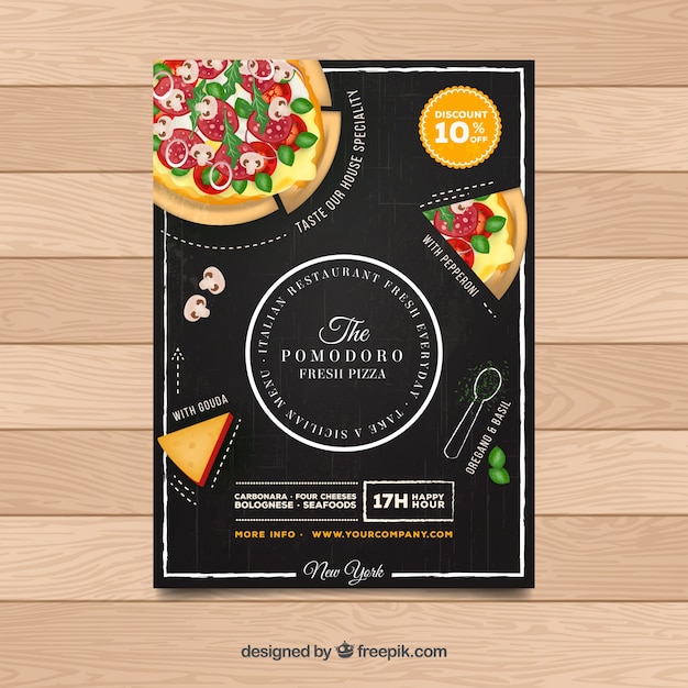 Download Vector Pizza Restaurant Flyer Vectorpicker