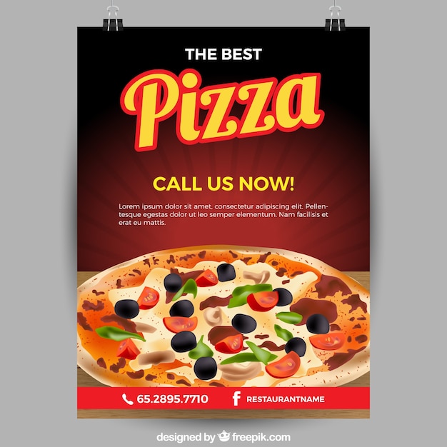 Download Vector Pizza Restaurant Flyer Vectorpicker