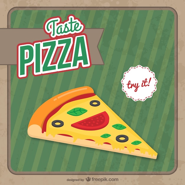 Pizza slice background