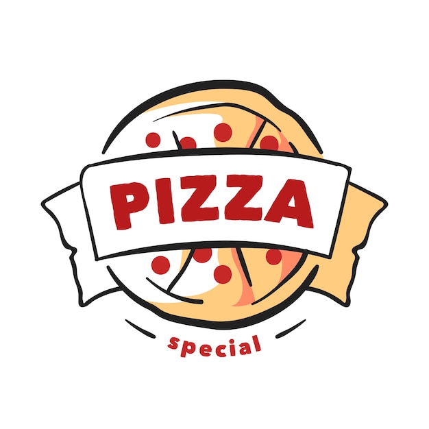 Download Free Pizza Special Badge Hand Drawn Logo Design Premium Vector Use our free logo maker to create a logo and build your brand. Put your logo on business cards, promotional products, or your website for brand visibility.