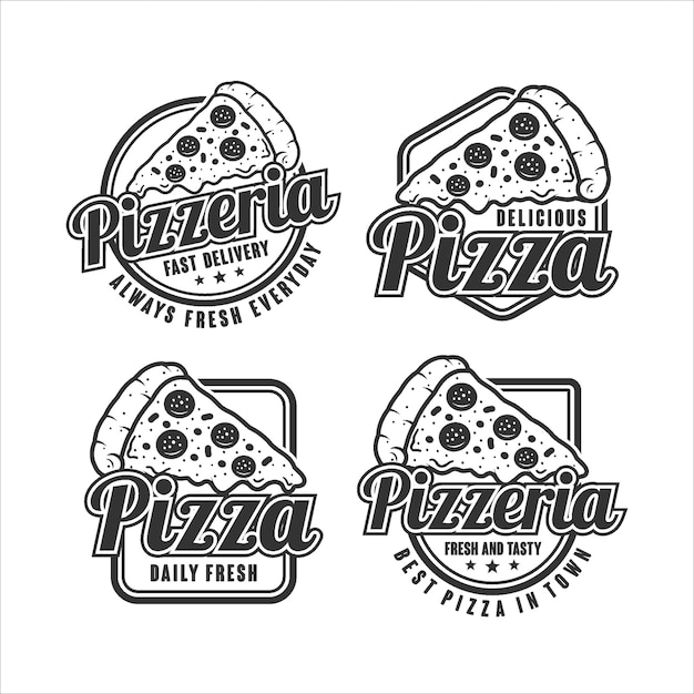 Premium Vector | Pizzeria logo collection