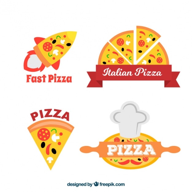 Download Free Download Free Pizzeria Logos Set Vector Freepik Use our free logo maker to create a logo and build your brand. Put your logo on business cards, promotional products, or your website for brand visibility.