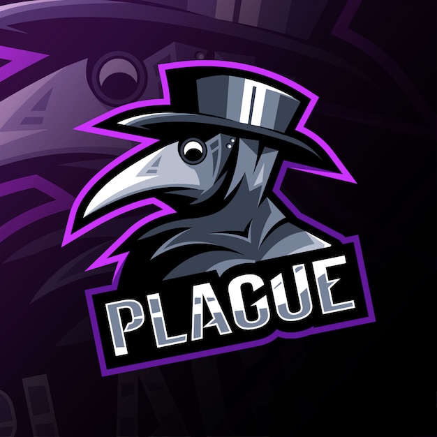 Download Premium Vector | Plague doctor mascot logo template design