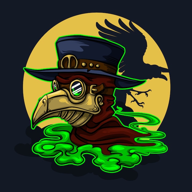 Download Premium Vector | Plague doctor stefmpunk halloween character