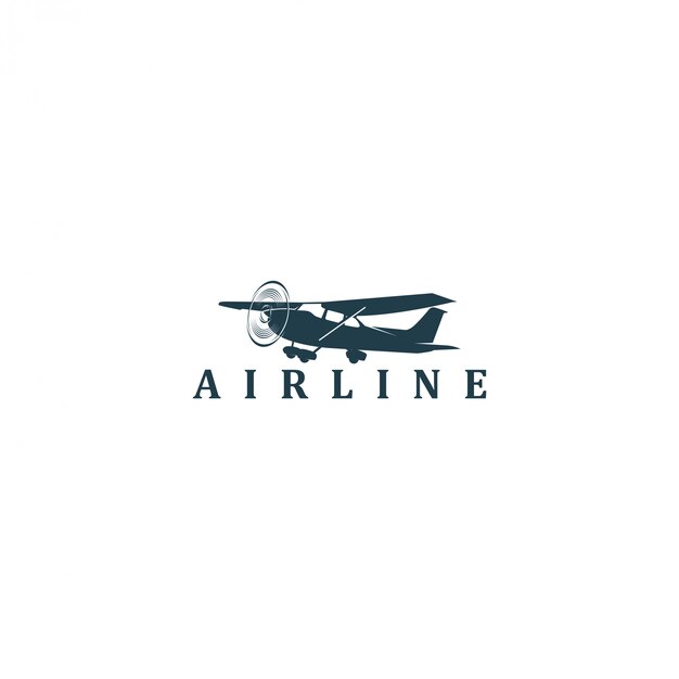 Plane aviation space logo Vector | Premium Download