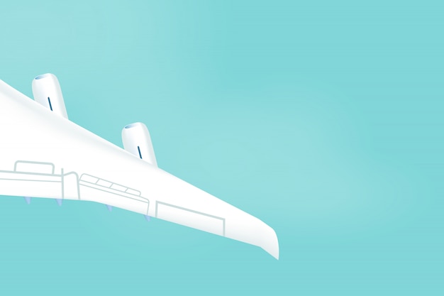 Premium Vector | Plane wing