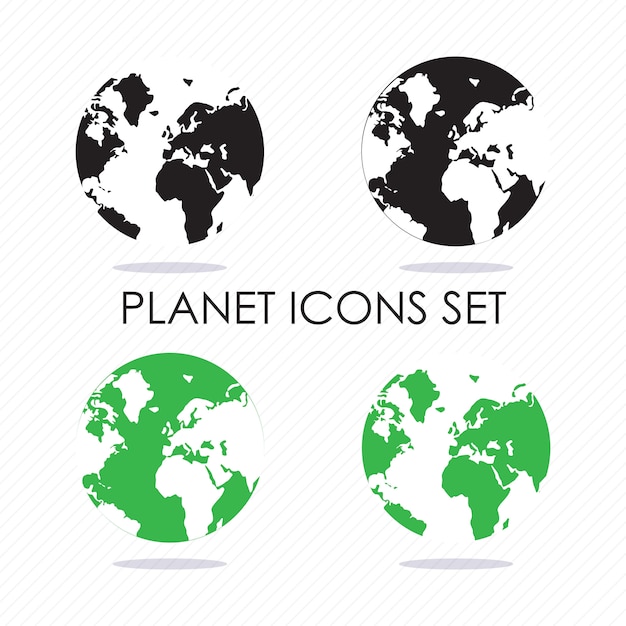 Download Free Planet Icons Silhouettes Black And Green Vector Illustration Use our free logo maker to create a logo and build your brand. Put your logo on business cards, promotional products, or your website for brand visibility.