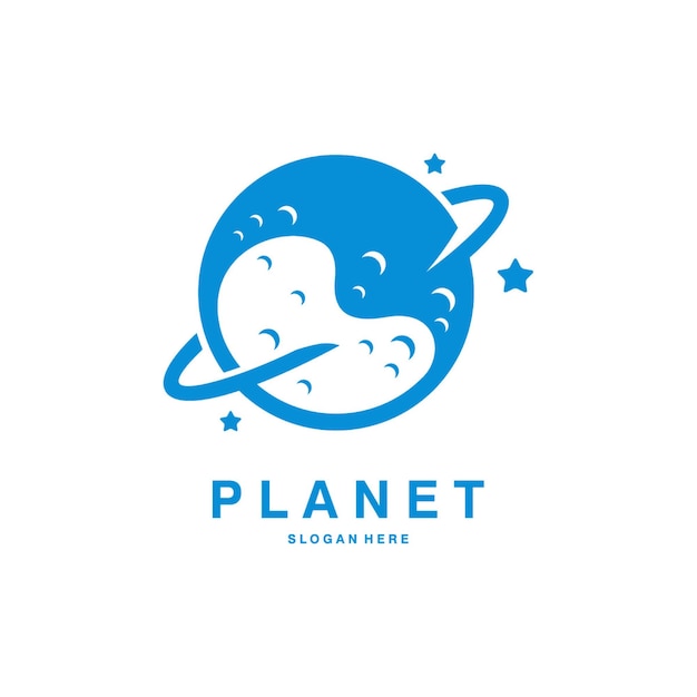 Premium Vector | Planet logo designs vector, satellite logo template