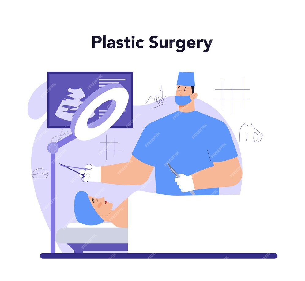 Premium Vector | Plastic surgery concept. idea of modern aesthetic ...