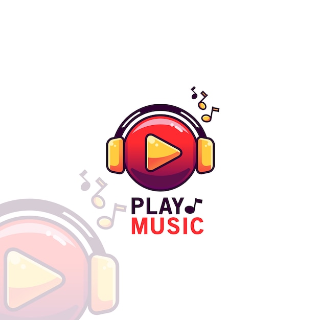 Download Free Play Music Logo Template Premium Vector Use our free logo maker to create a logo and build your brand. Put your logo on business cards, promotional products, or your website for brand visibility.