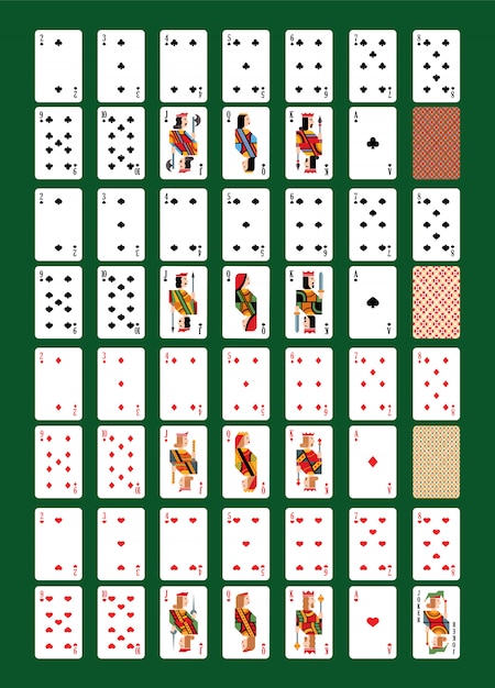 ギャンブルゲームの兆候の王の女王と分離されたジャックのカジノイラストセットでポーカーのトランプベクトルトランプ プレミアムベクター