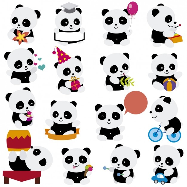 clipart panda party - photo #25