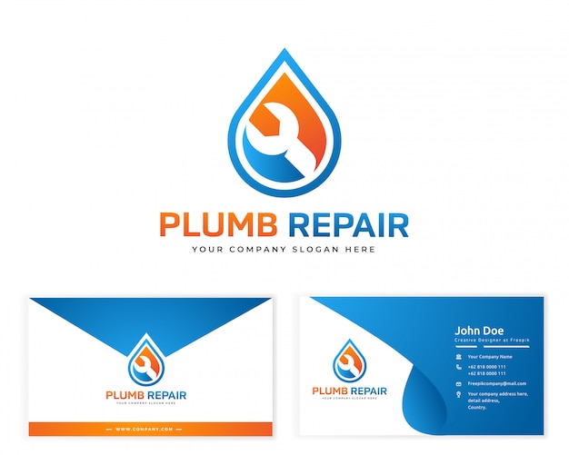 Download Free Plum Repair Logo With Stationery Business Card Premium Vector Use our free logo maker to create a logo and build your brand. Put your logo on business cards, promotional products, or your website for brand visibility.