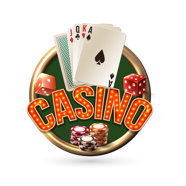 Free Vector | Pocker casino emblem