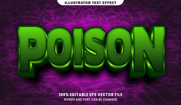 premium-vector-poison-3d-editable-text-style-effect