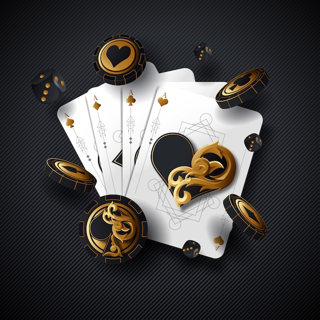 casino cards with dice