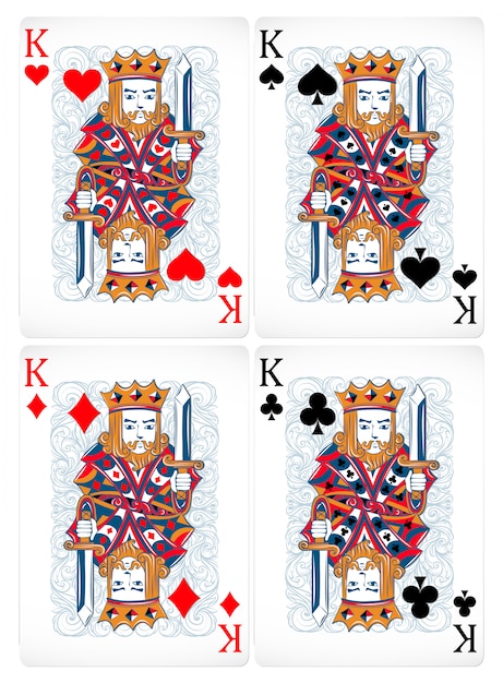 Premium Vector | Poker cards