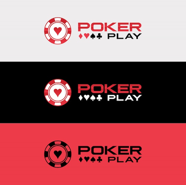 Premium Vector | Poker logo design casino royale