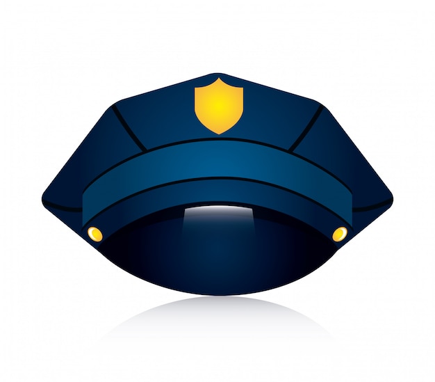 Download Police design over white background vector illustration ...