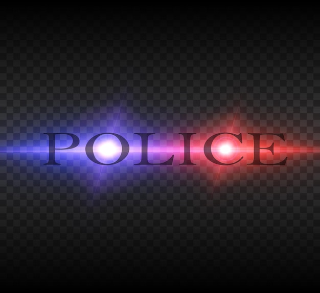 Premium Vector Police lights light vector illustration
