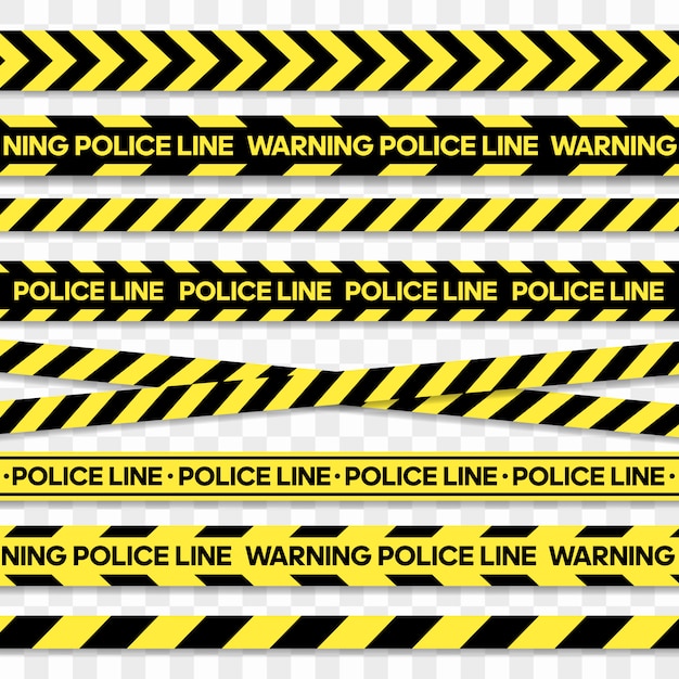 Premium Vector | Police line and danger tape. caution tape