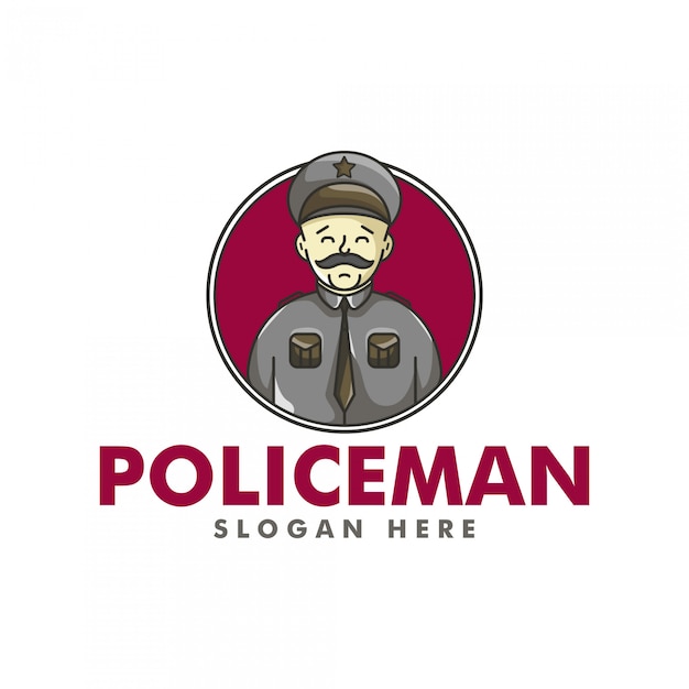 The policeman logo | Premium Vector