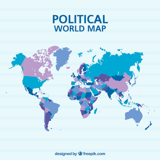 Free Vector | Political world map