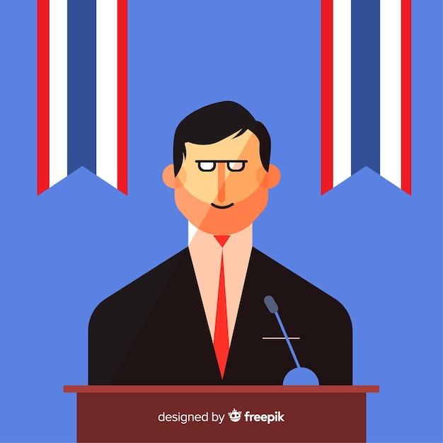 Politician election speech Vector | Free Download