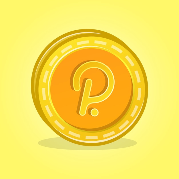 Premium Vector | Polkadot coin cryptocurancy design vector