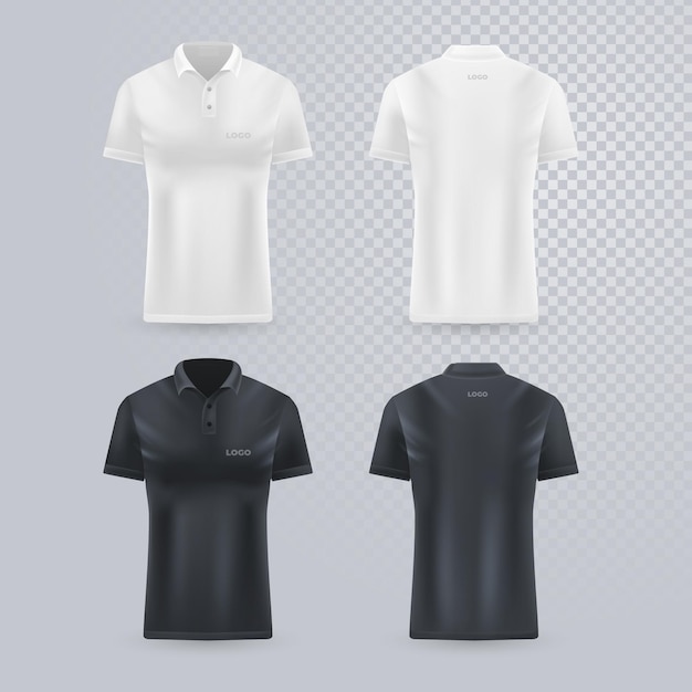 Polo shirt collection | Free Vector