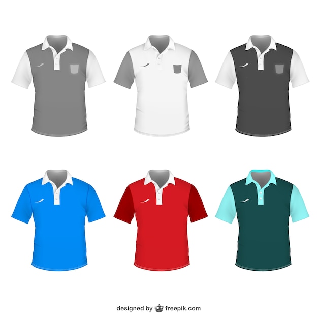 Polo shirt vector template Vector | Free Download