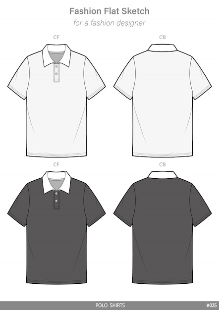 drawing of polo shirt