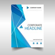 Free Vector Polygonal Annual Report Book Cover Template