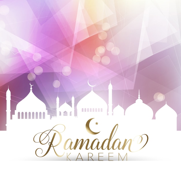 Polygonal background of ramadan
