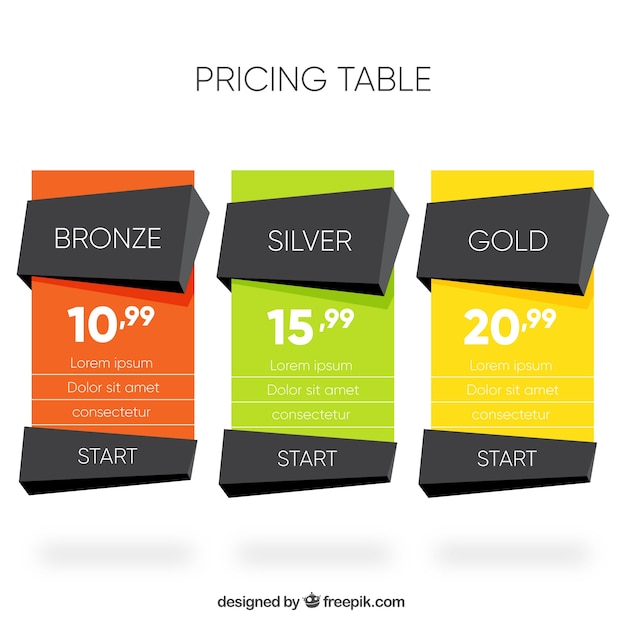 Free Vector Polygonal price banners