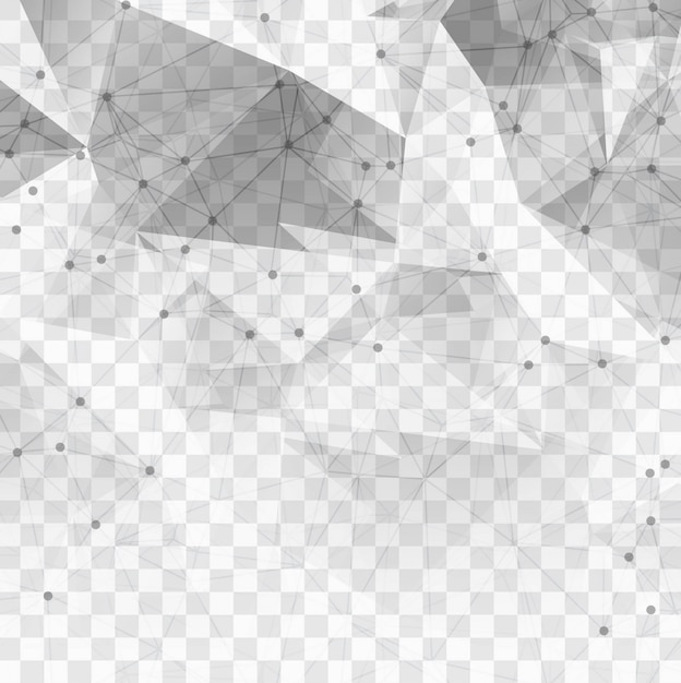 free vector polygonal technological elements on a transparent background free vector polygonal technological