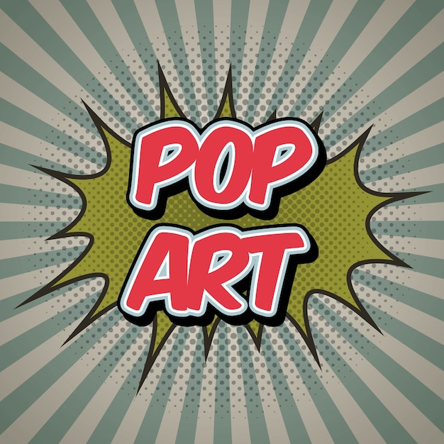 Premium Vector | Pop art vintage