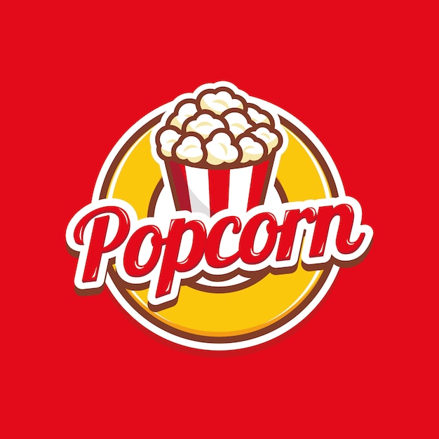 Premium Vector | Popcorn logo