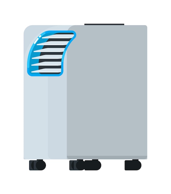 Premium Vector | Portable air conditioning unit equipment