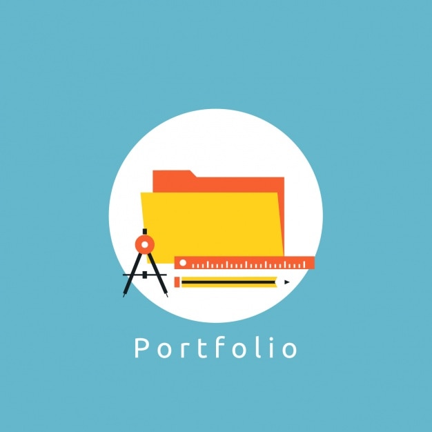 Portfolio background design | Free Vector