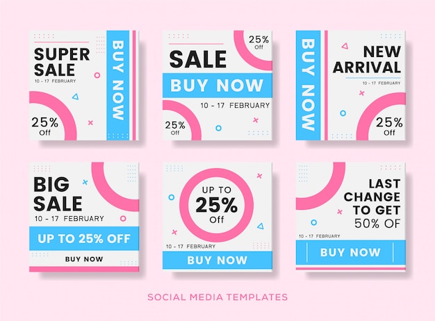 Post template banner | Premium Vector