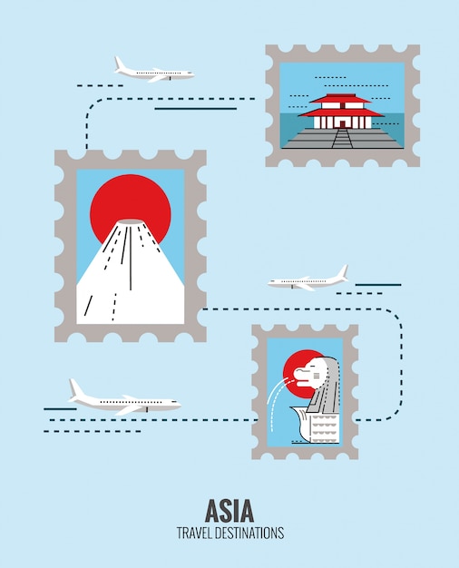 Download Free Postage Stamps Of Asia Destination Scene Japan Singapore China Use our free logo maker to create a logo and build your brand. Put your logo on business cards, promotional products, or your website for brand visibility.