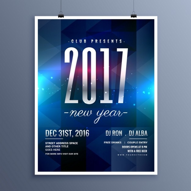 Poster for new year\'s party